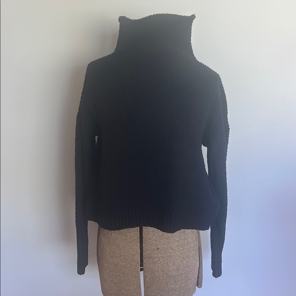 UGG Funnel Neck Cozy Sweater size Small, black - Picture 2 of 6